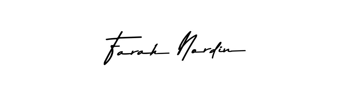 Make a beautiful signature design for name Farah Nordin. With this signature (Asem Kandis PERSONAL USE) style, you can create a handwritten signature for free. Farah Nordin signature style 9 images and pictures png