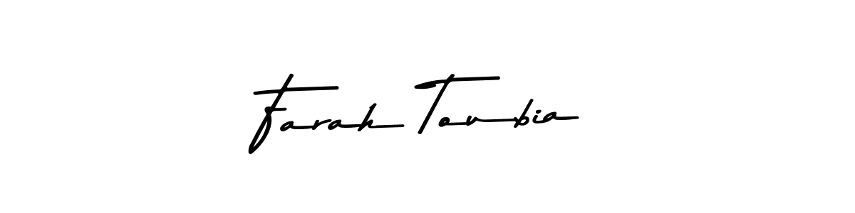 The best way (Asem Kandis PERSONAL USE) to make a short signature is to pick only two or three words in your name. The name Farah Toubia include a total of six letters. For converting this name. Farah Toubia signature style 9 images and pictures png