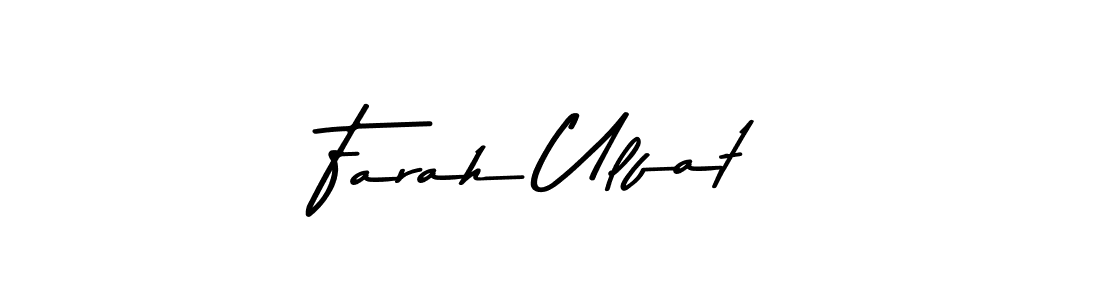 Use a signature maker to create a handwritten signature online. With this signature software, you can design (Asem Kandis PERSONAL USE) your own signature for name Farah Ulfat. Farah Ulfat signature style 9 images and pictures png