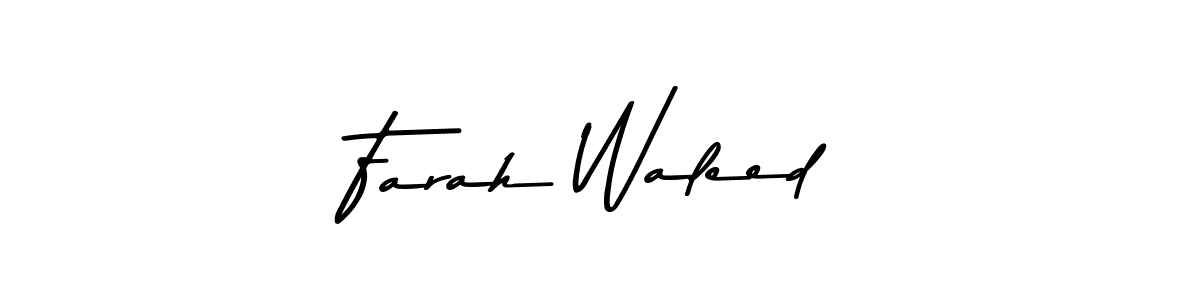 Similarly Asem Kandis PERSONAL USE is the best handwritten signature design. Signature creator online .You can use it as an online autograph creator for name Farah Waleed. Farah Waleed signature style 9 images and pictures png