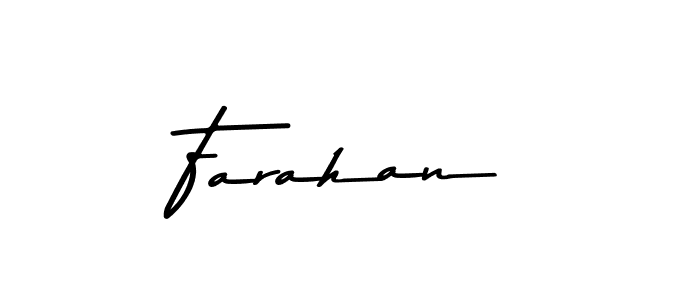 Use a signature maker to create a handwritten signature online. With this signature software, you can design (Asem Kandis PERSONAL USE) your own signature for name Farahan. Farahan signature style 9 images and pictures png