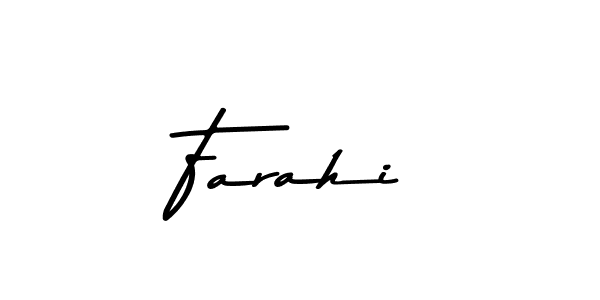 Use a signature maker to create a handwritten signature online. With this signature software, you can design (Asem Kandis PERSONAL USE) your own signature for name Farahi. Farahi signature style 9 images and pictures png