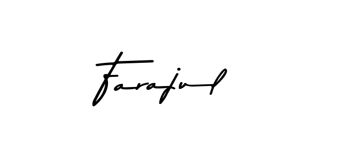 Make a beautiful signature design for name Farajul. Use this online signature maker to create a handwritten signature for free. Farajul signature style 9 images and pictures png