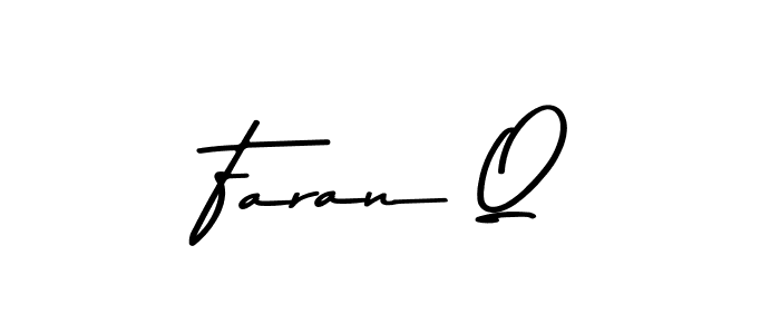 Use a signature maker to create a handwritten signature online. With this signature software, you can design (Asem Kandis PERSONAL USE) your own signature for name Faran Q. Faran Q signature style 9 images and pictures png