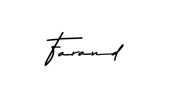 Asem Kandis PERSONAL USE is a professional signature style that is perfect for those who want to add a touch of class to their signature. It is also a great choice for those who want to make their signature more unique. Get Farand name to fancy signature for free. Farand signature style 9 images and pictures png