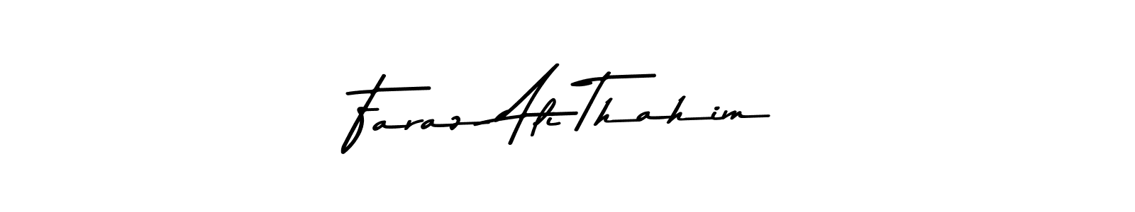 Use a signature maker to create a handwritten signature online. With this signature software, you can design (Asem Kandis PERSONAL USE) your own signature for name Faraz Ali Thahim. Faraz Ali Thahim signature style 9 images and pictures png