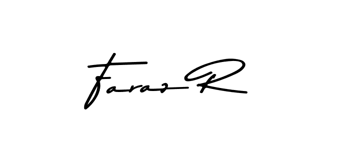 Also You can easily find your signature by using the search form. We will create Faraz R name handwritten signature images for you free of cost using Asem Kandis PERSONAL USE sign style. Faraz R signature style 9 images and pictures png