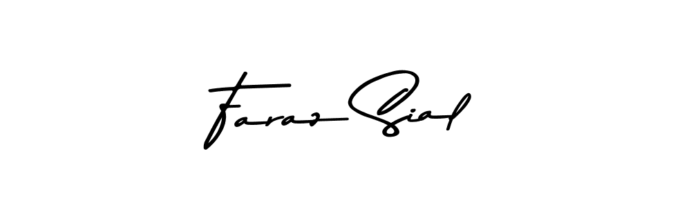 Create a beautiful signature design for name Faraz Sial. With this signature (Asem Kandis PERSONAL USE) fonts, you can make a handwritten signature for free. Faraz Sial signature style 9 images and pictures png