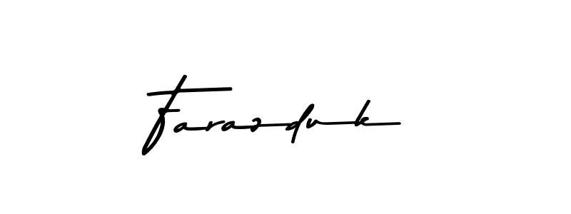 How to make Farazduk signature? Asem Kandis PERSONAL USE is a professional autograph style. Create handwritten signature for Farazduk name. Farazduk signature style 9 images and pictures png