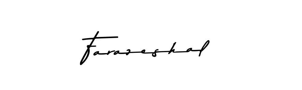 Design your own signature with our free online signature maker. With this signature software, you can create a handwritten (Asem Kandis PERSONAL USE) signature for name Farazeshal. Farazeshal signature style 9 images and pictures png