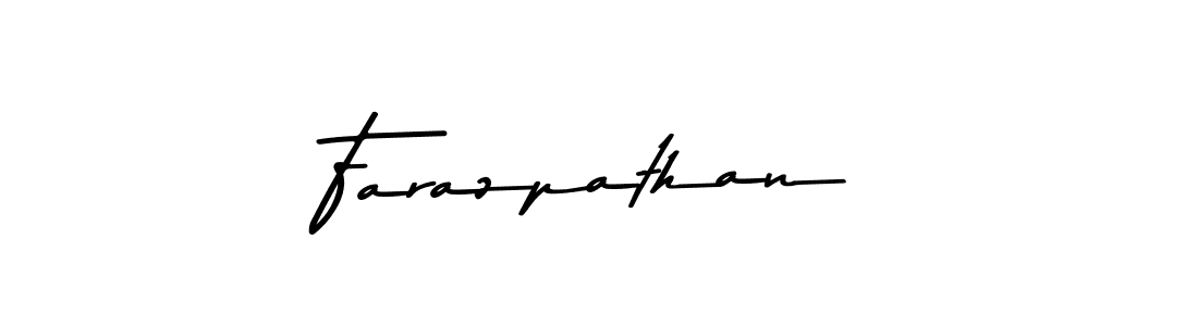 Create a beautiful signature design for name Farazpathan. With this signature (Asem Kandis PERSONAL USE) fonts, you can make a handwritten signature for free. Farazpathan signature style 9 images and pictures png