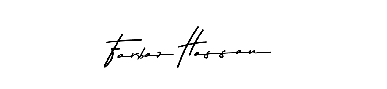 You should practise on your own different ways (Asem Kandis PERSONAL USE) to write your name (Farbaz Hossan) in signature. don't let someone else do it for you. Farbaz Hossan signature style 9 images and pictures png