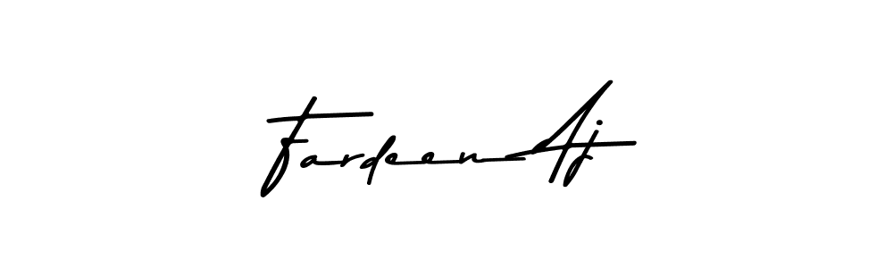 Use a signature maker to create a handwritten signature online. With this signature software, you can design (Asem Kandis PERSONAL USE) your own signature for name Fardeen Aj. Fardeen Aj signature style 9 images and pictures png