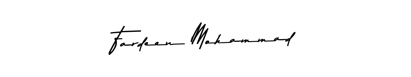 Use a signature maker to create a handwritten signature online. With this signature software, you can design (Asem Kandis PERSONAL USE) your own signature for name Fardeen Mohammad. Fardeen Mohammad signature style 9 images and pictures png