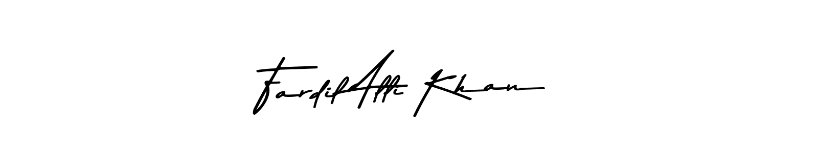 Also You can easily find your signature by using the search form. We will create Fardil Alli Khan name handwritten signature images for you free of cost using Asem Kandis PERSONAL USE sign style. Fardil Alli Khan signature style 9 images and pictures png