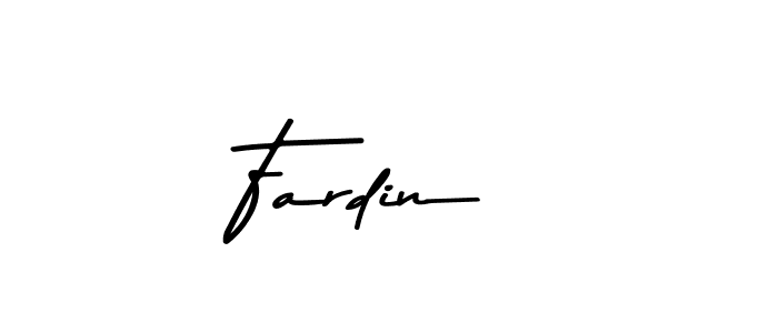 How to make Fardin  name signature. Use Asem Kandis PERSONAL USE style for creating short signs online. This is the latest handwritten sign. Fardin  signature style 9 images and pictures png