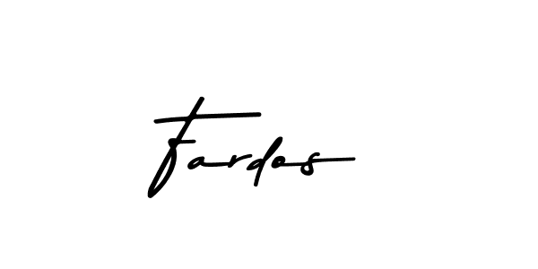 Design your own signature with our free online signature maker. With this signature software, you can create a handwritten (Asem Kandis PERSONAL USE) signature for name Fardos. Fardos signature style 9 images and pictures png