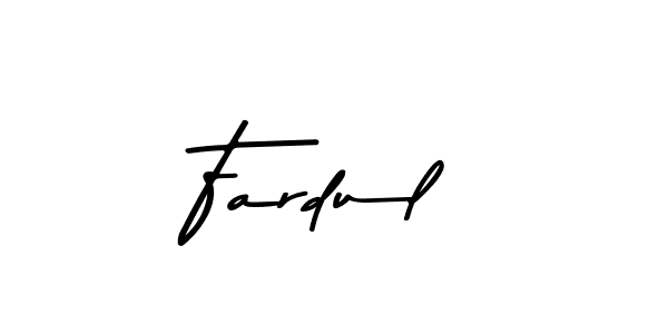 How to make Fardul name signature. Use Asem Kandis PERSONAL USE style for creating short signs online. This is the latest handwritten sign. Fardul signature style 9 images and pictures png