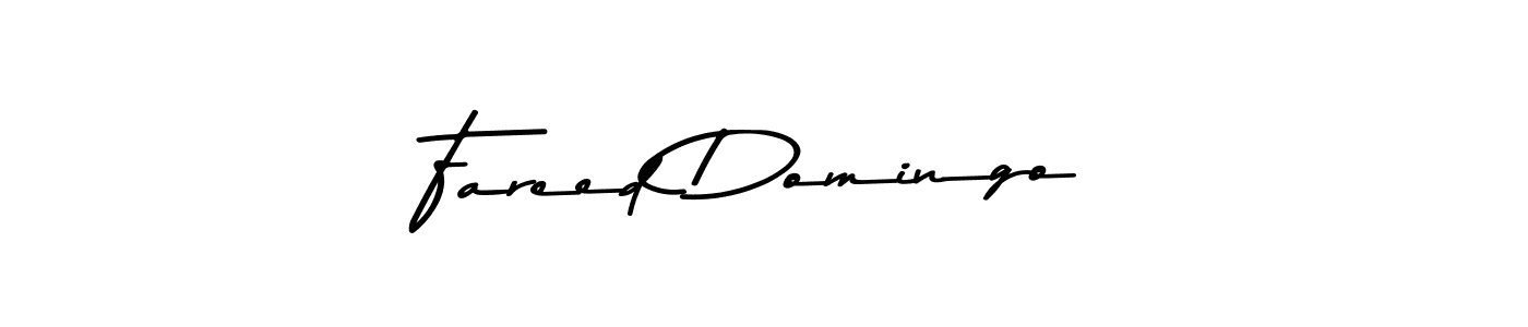 Also You can easily find your signature by using the search form. We will create Fareed Domingo name handwritten signature images for you free of cost using Asem Kandis PERSONAL USE sign style. Fareed Domingo signature style 9 images and pictures png