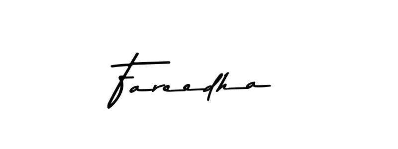 Create a beautiful signature design for name Fareedha. With this signature (Asem Kandis PERSONAL USE) fonts, you can make a handwritten signature for free. Fareedha signature style 9 images and pictures png