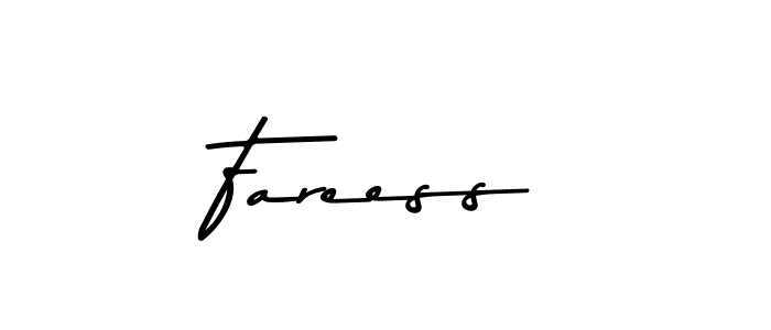Also we have Fareess name is the best signature style. Create professional handwritten signature collection using Asem Kandis PERSONAL USE autograph style. Fareess signature style 9 images and pictures png