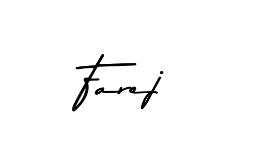You should practise on your own different ways (Asem Kandis PERSONAL USE) to write your name (Farej) in signature. don't let someone else do it for you. Farej signature style 9 images and pictures png