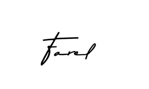 Farel stylish signature style. Best Handwritten Sign (Asem Kandis PERSONAL USE) for my name. Handwritten Signature Collection Ideas for my name Farel. Farel signature style 9 images and pictures png