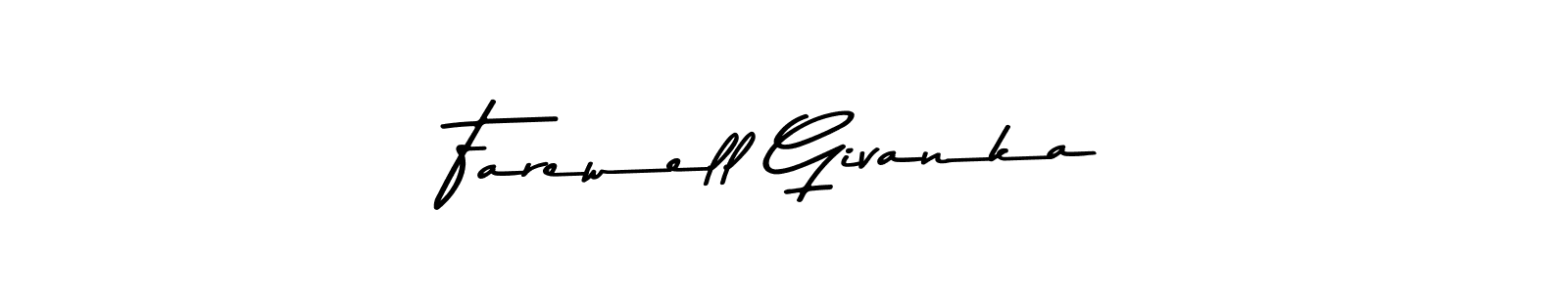 Similarly Asem Kandis PERSONAL USE is the best handwritten signature design. Signature creator online .You can use it as an online autograph creator for name Farewell Givanka. Farewell Givanka signature style 9 images and pictures png