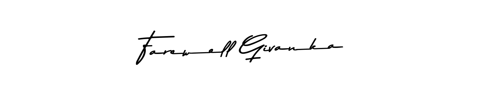 if you are searching for the best signature style for your name Farewell Givanka. so please give up your signature search. here we have designed multiple signature styles  using Asem Kandis PERSONAL USE. Farewell Givanka signature style 9 images and pictures png