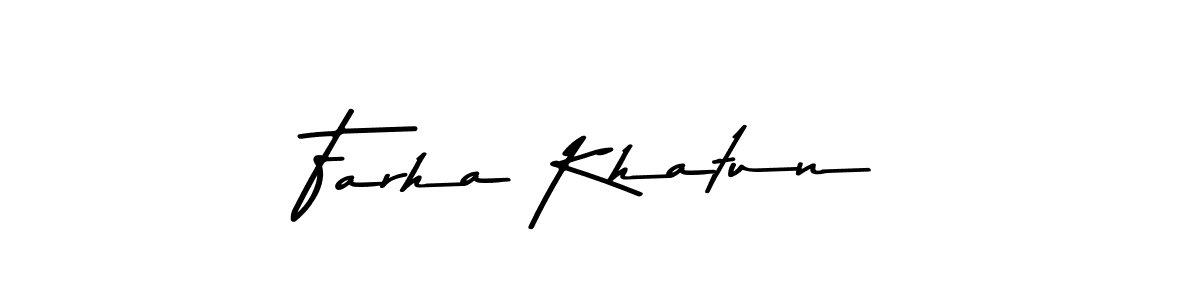Also You can easily find your signature by using the search form. We will create Farha Khatun name handwritten signature images for you free of cost using Asem Kandis PERSONAL USE sign style. Farha Khatun signature style 9 images and pictures png
