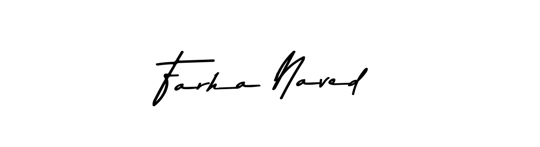 Make a beautiful signature design for name Farha Naved. Use this online signature maker to create a handwritten signature for free. Farha Naved signature style 9 images and pictures png