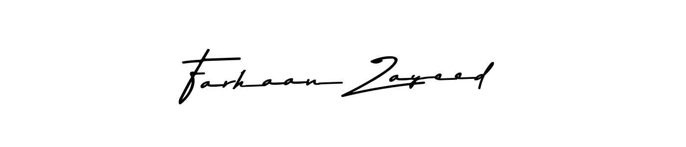 Make a beautiful signature design for name Farhaan Zayeed. With this signature (Asem Kandis PERSONAL USE) style, you can create a handwritten signature for free. Farhaan Zayeed signature style 9 images and pictures png