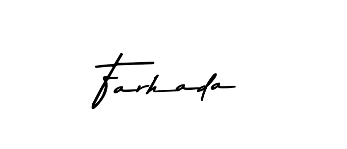 Also You can easily find your signature by using the search form. We will create Farhada name handwritten signature images for you free of cost using Asem Kandis PERSONAL USE sign style. Farhada signature style 9 images and pictures png