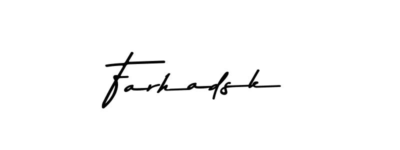 Make a beautiful signature design for name Farhadsk. Use this online signature maker to create a handwritten signature for free. Farhadsk signature style 9 images and pictures png