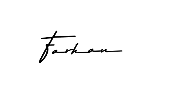 Make a beautiful signature design for name Farhan. With this signature (Asem Kandis PERSONAL USE) style, you can create a handwritten signature for free. Farhan signature style 9 images and pictures png