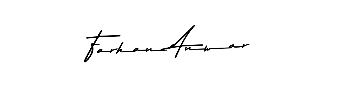 The best way (Asem Kandis PERSONAL USE) to make a short signature is to pick only two or three words in your name. The name Farhan Anwar include a total of six letters. For converting this name. Farhan Anwar signature style 9 images and pictures png