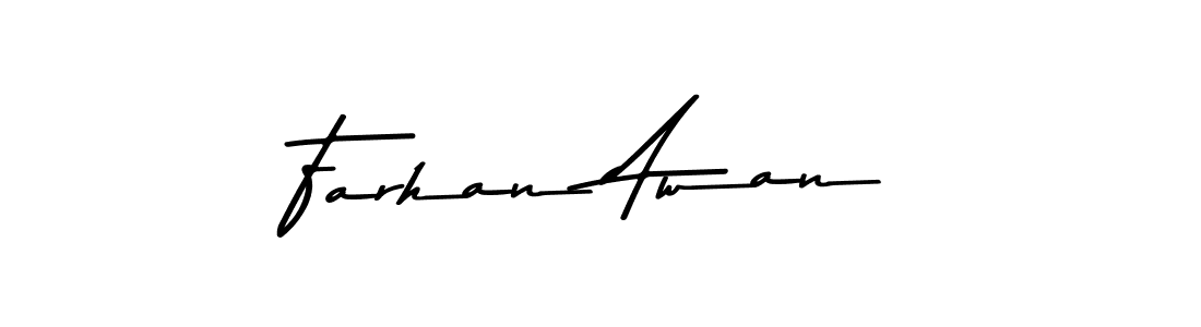 The best way (Asem Kandis PERSONAL USE) to make a short signature is to pick only two or three words in your name. The name Farhan Awan include a total of six letters. For converting this name. Farhan Awan signature style 9 images and pictures png