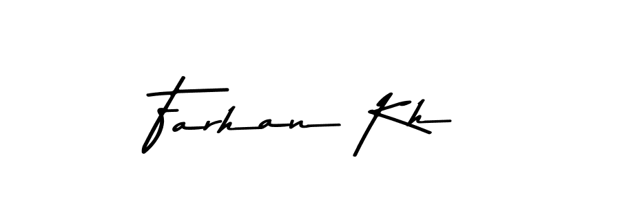 Also You can easily find your signature by using the search form. We will create Farhan Kh name handwritten signature images for you free of cost using Asem Kandis PERSONAL USE sign style. Farhan Kh signature style 9 images and pictures png