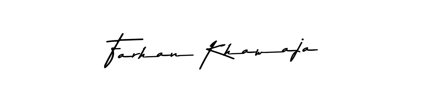 The best way (Asem Kandis PERSONAL USE) to make a short signature is to pick only two or three words in your name. The name Farhan Khawaja include a total of six letters. For converting this name. Farhan Khawaja signature style 9 images and pictures png