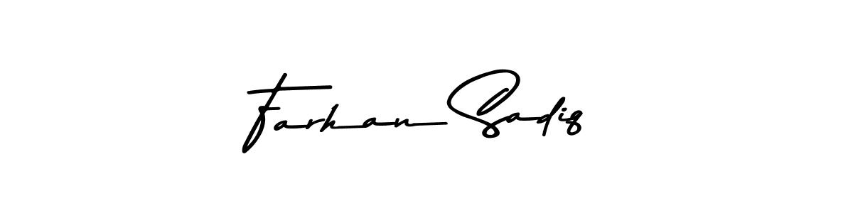 if you are searching for the best signature style for your name Farhan Sadiq. so please give up your signature search. here we have designed multiple signature styles  using Asem Kandis PERSONAL USE. Farhan Sadiq signature style 9 images and pictures png