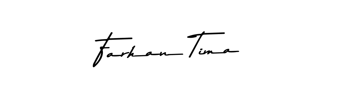 Create a beautiful signature design for name Farhan Tima. With this signature (Asem Kandis PERSONAL USE) fonts, you can make a handwritten signature for free. Farhan Tima signature style 9 images and pictures png