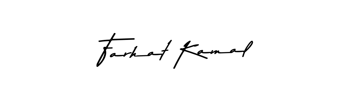 This is the best signature style for the Farhat Kamal name. Also you like these signature font (Asem Kandis PERSONAL USE). Mix name signature. Farhat Kamal signature style 9 images and pictures png