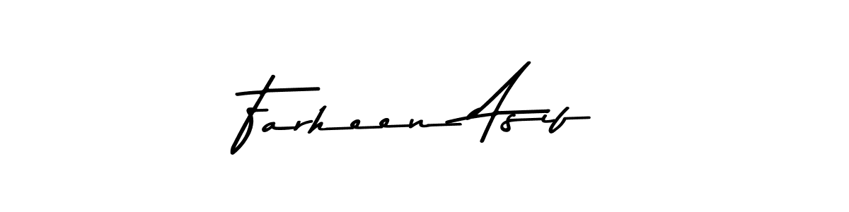 Design your own signature with our free online signature maker. With this signature software, you can create a handwritten (Asem Kandis PERSONAL USE) signature for name Farheen Asif. Farheen Asif signature style 9 images and pictures png