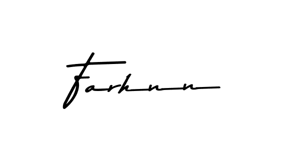 Use a signature maker to create a handwritten signature online. With this signature software, you can design (Asem Kandis PERSONAL USE) your own signature for name Farhnn. Farhnn signature style 9 images and pictures png