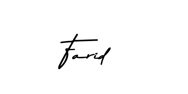 Design your own signature with our free online signature maker. With this signature software, you can create a handwritten (Asem Kandis PERSONAL USE) signature for name Farid . Farid  signature style 9 images and pictures png