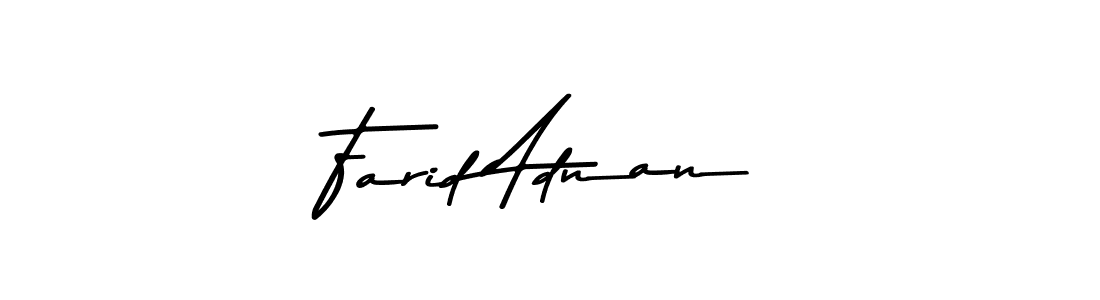 Design your own signature with our free online signature maker. With this signature software, you can create a handwritten (Asem Kandis PERSONAL USE) signature for name Farid Adnan. Farid Adnan signature style 9 images and pictures png