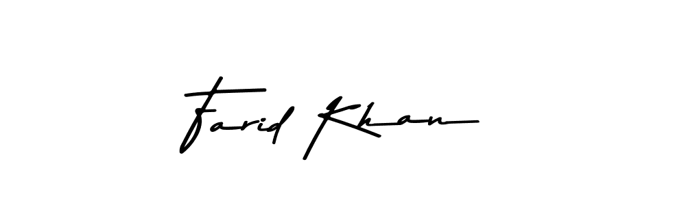 Use a signature maker to create a handwritten signature online. With this signature software, you can design (Asem Kandis PERSONAL USE) your own signature for name Farid Khan. Farid Khan signature style 9 images and pictures png