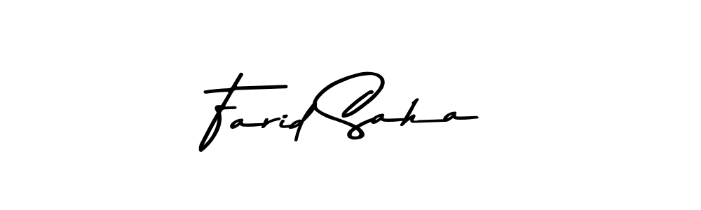 Make a beautiful signature design for name Farid Saha. Use this online signature maker to create a handwritten signature for free. Farid Saha signature style 9 images and pictures png