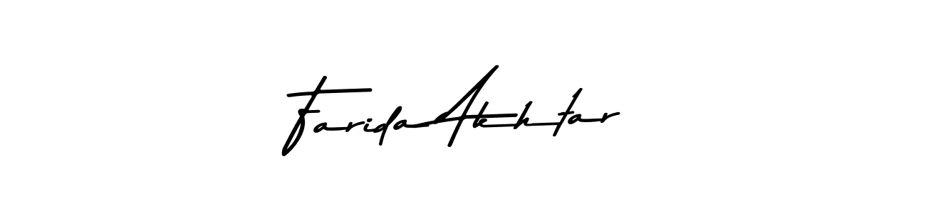 This is the best signature style for the Farida Akhtar name. Also you like these signature font (Asem Kandis PERSONAL USE). Mix name signature. Farida Akhtar signature style 9 images and pictures png