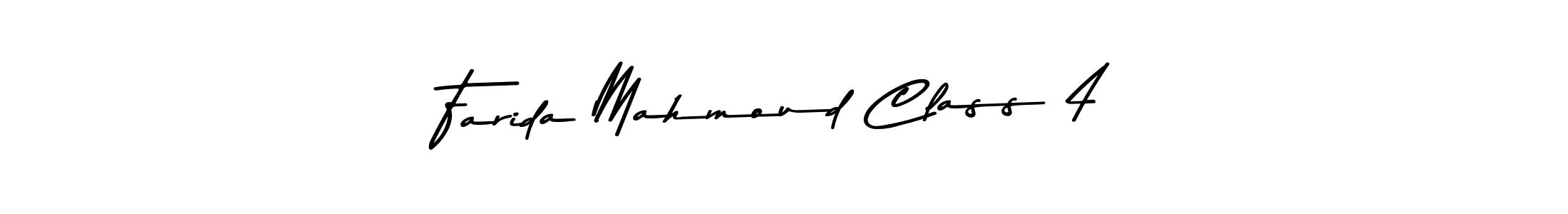 How to make Farida Mahmoud Class 4 signature? Asem Kandis PERSONAL USE is a professional autograph style. Create handwritten signature for Farida Mahmoud Class 4 name. Farida Mahmoud Class 4 signature style 9 images and pictures png